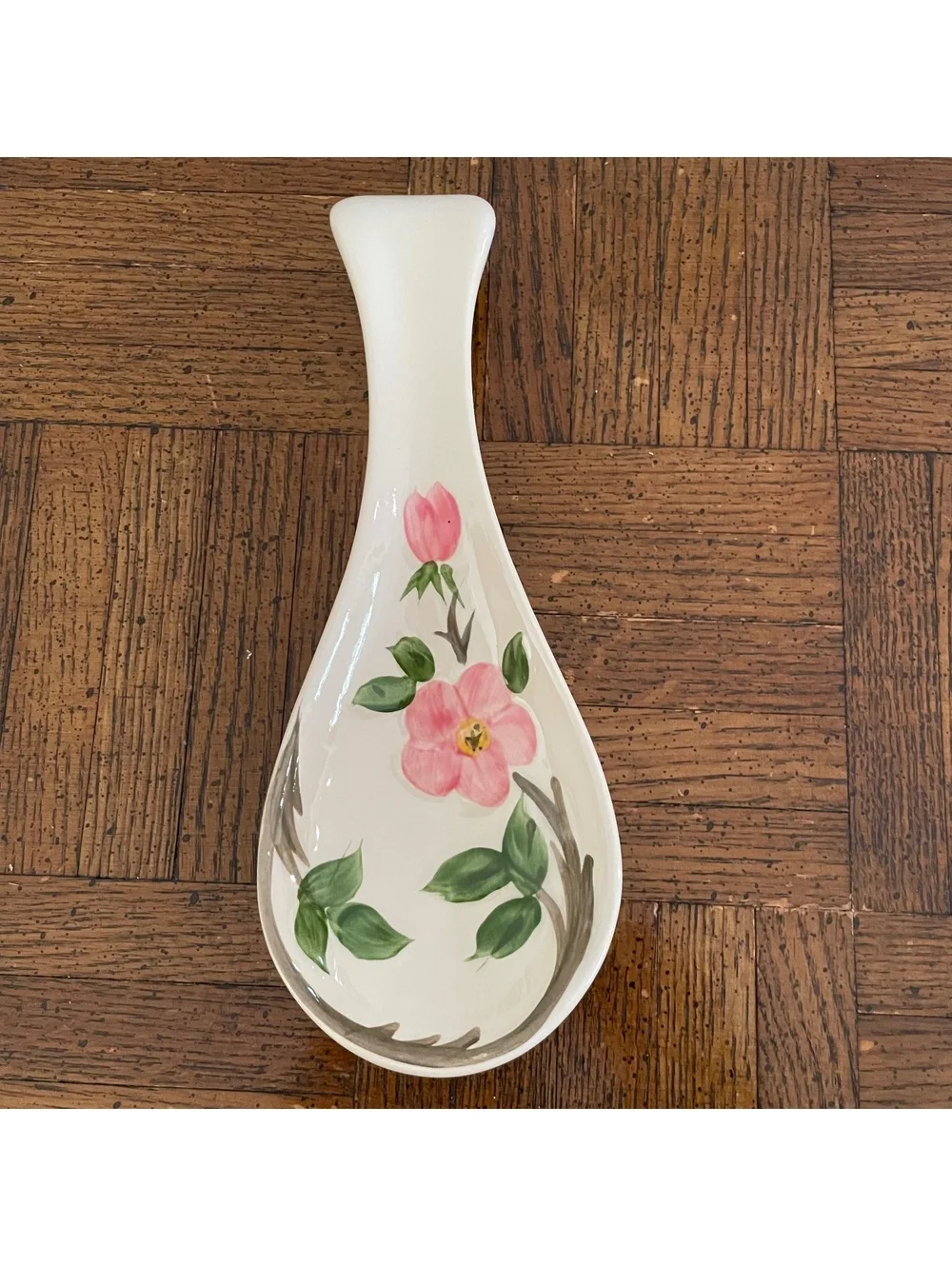 Franciscan Desert Rose hand-painted earthenware spoon rest